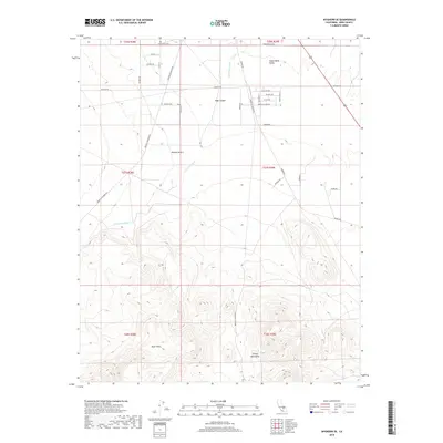 2018 Map of Inyokern SE, 2018 Print