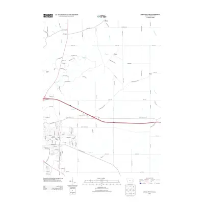 2013 Map of Iowa City East, 2013 Print