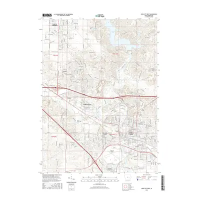2015 Map of Iowa City West, 2015 Print
