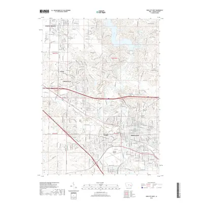 2018 Map of Iowa City West, 2018 Print