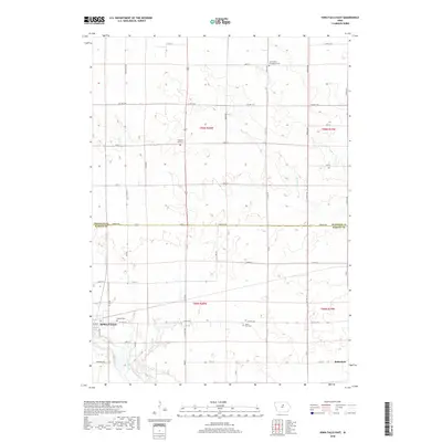 2018 Map of Iowa Falls East, 2018 Print