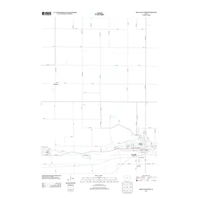 2013 Map of Iowa Falls West, 2013 Print