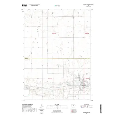 2018 Map of Iowa Falls West, 2018 Print