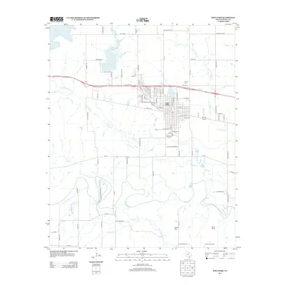 2013 Map of Iowa Park, 2013 Print