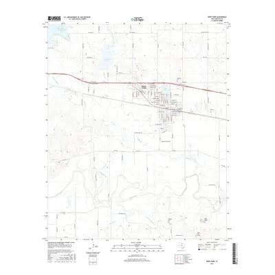 2016 Map of Iowa Park, 2016 Print