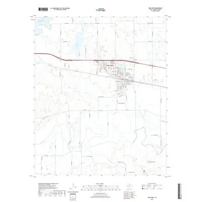 2019 Map of Iowa Park, 2019 Print