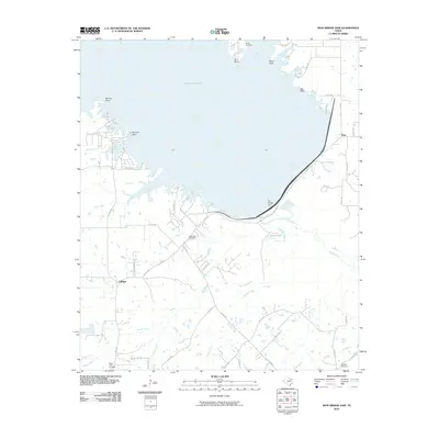 2010 Map of Iron Bridge Dam, 2010 Print