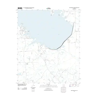 2012 Map of Iron Bridge Dam, 2012 Print