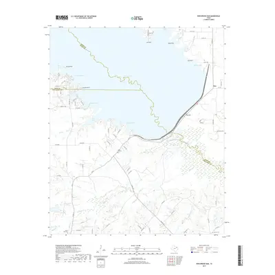 2019 Map of Iron Bridge Dam, 2019 Print