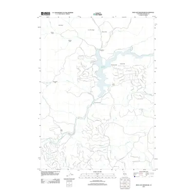 2012 Map of Iron Gate Reservoir, 2012 Print