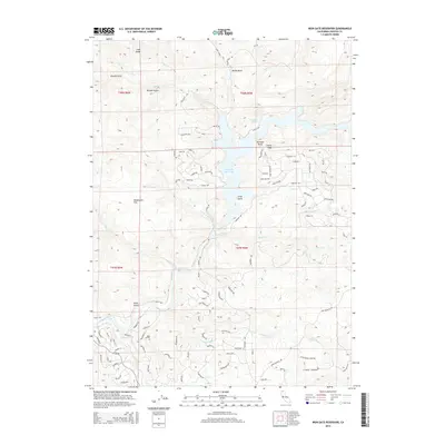 2015 Map of Iron Gate Reservoir, 2015 Print