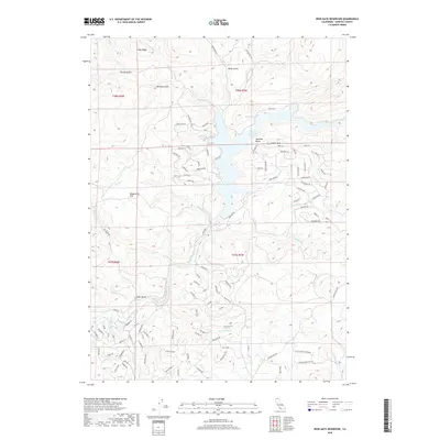 2018 Map of Iron Gate Reservoir, 2018 Print