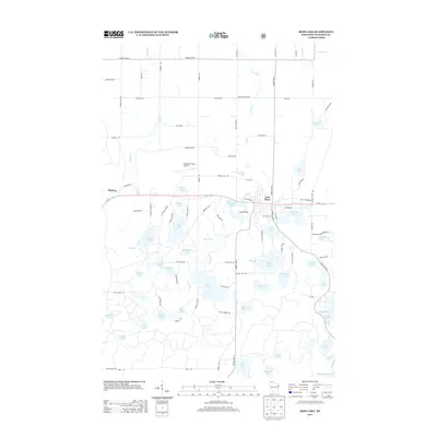 2013 Map of Iron Lake, 2013 Print