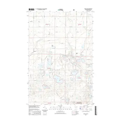 2015 Map of Iron Lake, 2015 Print