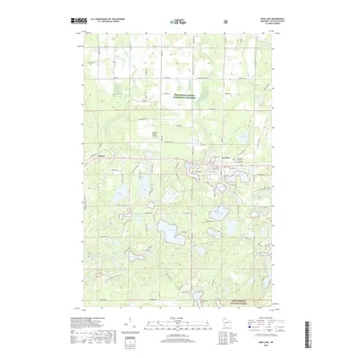 2018 Map of Iron Lake, 2018 Print
