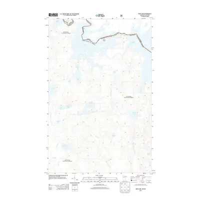 2013 Map of Iron Lake, 2013 Print