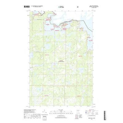 2019 Map of Iron Lake, 2019 Print