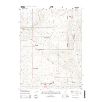 2014 Map of Iron Mine Mountain, 2014 Print