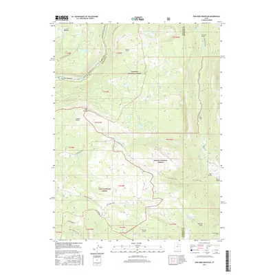 2017 Map of Iron Mine Mountain, 2017 Print