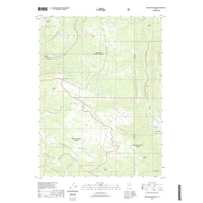 2020 Map of Iron Mine Mountain, 2020 Print