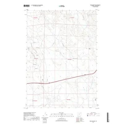 2017 Map of Iron Mountain, 2017 Print