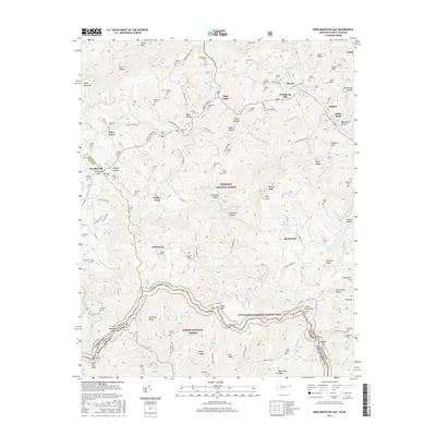 2016 Map of Iron Mountain Gap, 2016 Print