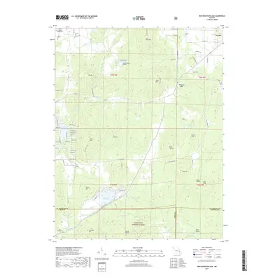 2017 Map of Iron Mountain Lake, 2017 Print