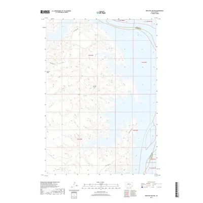 2017 Map of Iron Post Buttes, 2017 Print