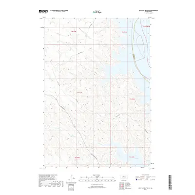 2017 Map of Iron Post Buttes SW, 2017 Print