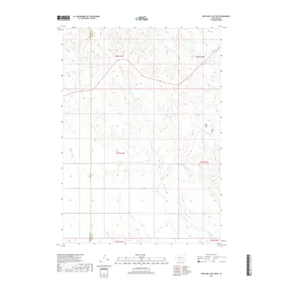 2017 Map of Iron Shell Flat West, 2017 Print
