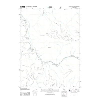 2012 Map of Ironside Mountain, 2012 Print