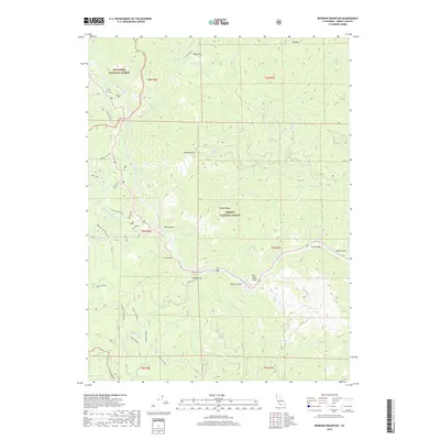 2018 Map of Ironside Mountain, 2018 Print
