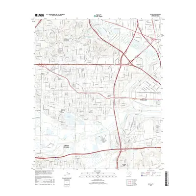 2016 Map of Irving, 2016 Print