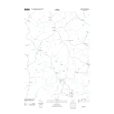 2013 Map of Irvona, 2013 Print