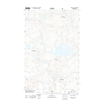 2013 Map of Isabella Lake, 2013 Print