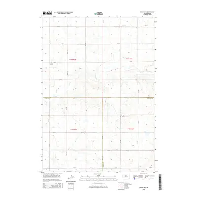 2015 Map of Isham Lake, 2015 Print