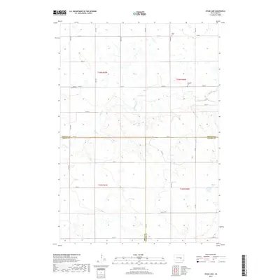 2017 Map of Isham Lake, 2017 Print