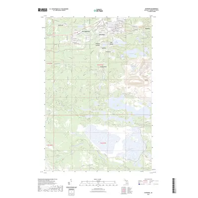 2023 Map of Ishpeming, 2023 Print