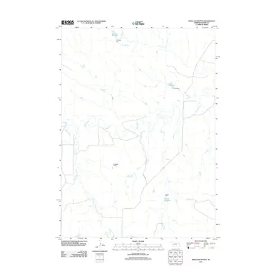 2011 Map of Isinglass Buttes, 2011 Print