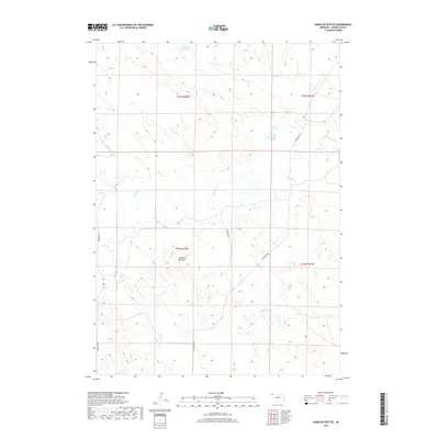 2017 Map of Isinglass Buttes, 2017 Print