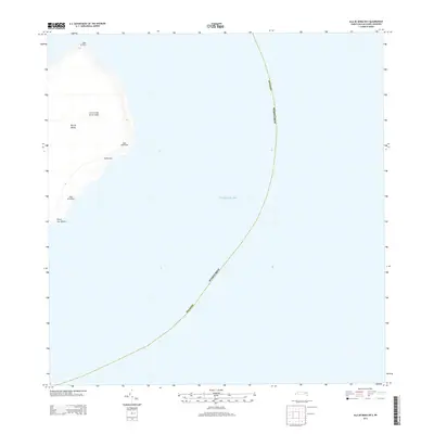 2013 Map of Isla de Mona OE E, 2013 Print
