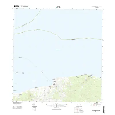 2013 Map of Isla De Vieques Central, 2013 Print