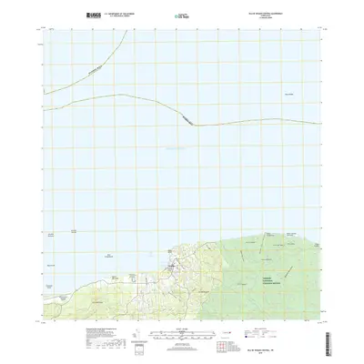 2018 Map of Isla De Vieques Central, 2018 Print