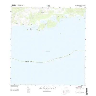 2013 Map of Isla De Vieques Central OE S, 2013 Print