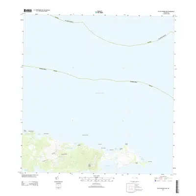 2013 Map of Isla De Vieques East, 2013 Print