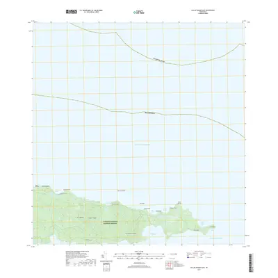 2018 Map of Isla De Vieques East, 2018 Print