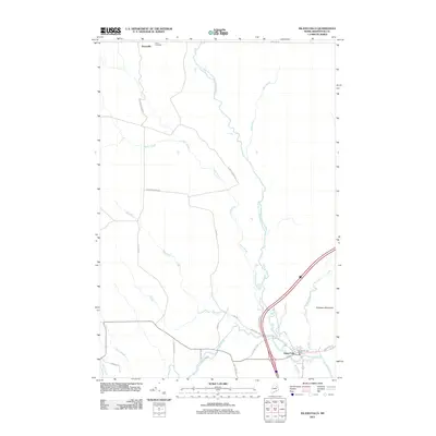 2011 Map of Island Falls, 2011 Print