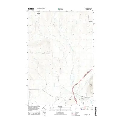 2014 Map of Island Falls, 2014 Print