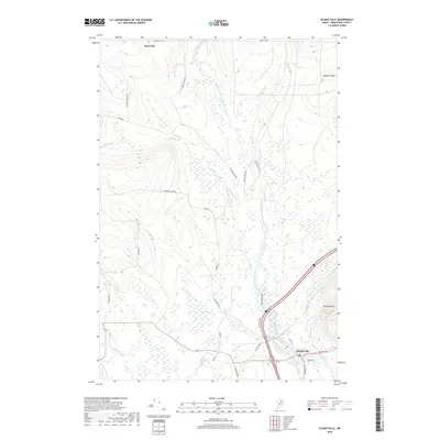 2018 Map of Island Falls, 2018 Print