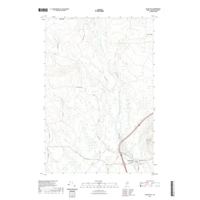 2021 Map of Island Falls, 2021 Print